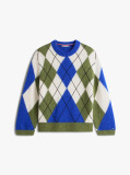 Multi Argyle Alpaca Blend Oversized Jumper  Women
