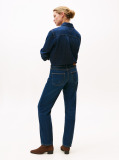 Blue High Rise Straight Leg Jeans  Women