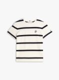 Multi Logo Embroidery Jersey Crew Neck T-Shirt  Women