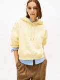 Galben Hanorac Relaxat Cu Logo Brodat Din Fleece Flexibil  Femei