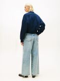 Blue Flex Fleece Logo Relaxed Bomber Cardigan  Women
