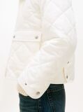 Beige Padded Flag Quilted Water Repellent Jacket  Women