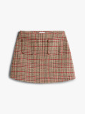 Multi Fusta Check Tweed Mini  Femei