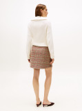 Multi Fusta Check Tweed Mini  Femei
