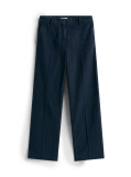 Blue Pantaloni Drepti Relaxati  Femei
