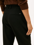 Negru Pantaloni Drepti Slim  Femei
