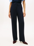 Blue Slim Straight Leg Trousers  Women