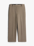 Brown Relaxed Straight Leg Trousers  Women