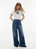 Blue Indie High Rise '70s Wide Jeans  Women