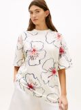 Multi Tricou Oversized Relaxat Cu Imprimeu Floral  Femei