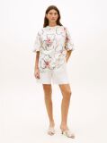 Multi Tricou Oversized Relaxat Cu Imprimeu Floral  Femei