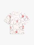 Multi Tricou Oversized Relaxat Cu Imprimeu Floral  Femei