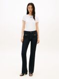 Alb Tricou Slim Din Jersey Cu Logo Texturat  Femei