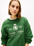 Verde Hanorac Varsity Crest Terry  Femei