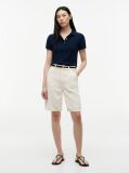 Blue Bluza Polo Slim Cu Nasturi Aurii  Femei