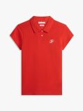 Rosu Polo 1985 Cu Croiala Slim Si Logo Brodat  Femei