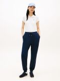White 1985 Slim Fit Logo Embroidery Polo Shirt  Women