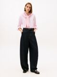 Pink Relaxed Fit TH Crest Embroidery Oxford Shirt  Women