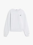 Blue Sweatshirt Terry Cu Broderie Logo  Femei