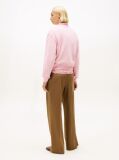 Roz Sweatshirt Terry Cu Broderie Logo  Femei