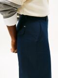 Blue Pantaloni Chino Cu Croiala Wide  Femei