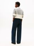 Blue Pantaloni Chino Cu Croiala Wide  Femei