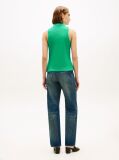 Green 1985 Slim Fit Pique Sleeveless Polo Shirt  Women