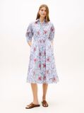 Multi Half Sleeve Midi Shirt Dress  Women