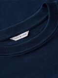 Blue Tricou Boxy Din Tricot Interlock  Femei