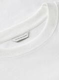 Alb Tricou Boxy Din Tricot Interlock  Femei
