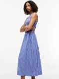 Multi Stripe Smock Sleeveless Fit And Flare Maxi Dress  Women