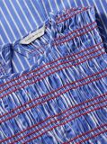 Multi Stripe Smock Sleeveless Fit And Flare Maxi Dress  Women