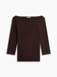Maro T-Shirt Cu Maneca Trei Sferturi Croiala Slim Si Guler Boat  Femei