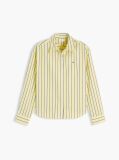Yellow Boxy Fit Poplin Shirt  Women