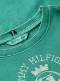 Verde Tricou Slim Washed Crest  Femei