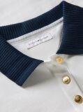 White Regular Fit Gold-Tone Button Polo Shirt  Women