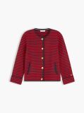 Multi Cardigan Boxy Cu Nasturi In Nuanta Aurie  Femei