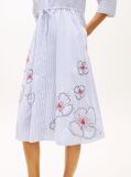 Multi Rochie Gen Camasa Midi Din Poplin Brodata  Femei