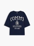 Blue Crest Relaxed Oversized T-Shirt  Women