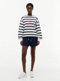 Multi Logo Relaxed Crew Neck Sweatshirt  Women