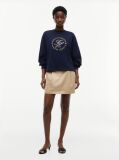 Blue Logo Relaxed Crew Neck Sweatshirt  Women