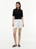 Black Tipped Short Sleeve Jumper With Silk  Women