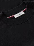 Black Tipped Short Sleeve Jumper With Silk  Women