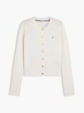 Beige Pure Wool Slim Button Cardigan  Women