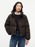 Blue Repeat Flag Relaxed Down Jacket  Women