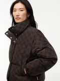 Blue Repeat Flag Relaxed Down Jacket  Women