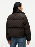Blue Repeat Flag Relaxed Down Jacket  Women