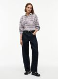 Multi Bluza De Trening Polo Cu Croiala Lejera Si Dungi  Femei