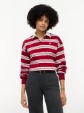 Multi Bluza De Trening Polo Cu Croiala Lejera Si Dungi  Femei