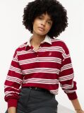 Multi Bluza De Trening Polo Cu Croiala Lejera Si Dungi  Femei